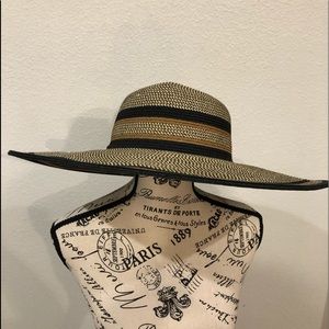 Scala Collezione Sun Brim Hat Tan Black and Brown